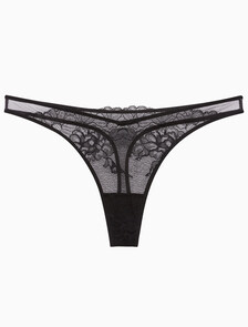 Buy 여성 CK 블랙 브라이덜 T팬티 in color BLACK