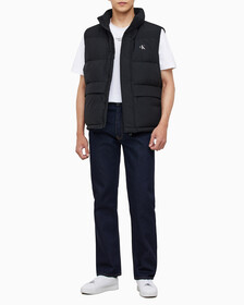 Buy 남성 에센셜 다운 베스트 in color CK BLACK