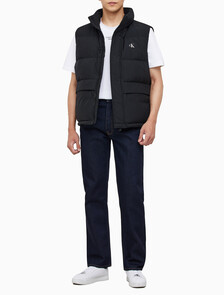 Buy 남성 에센셜 다운 베스트 in color CK BLACK