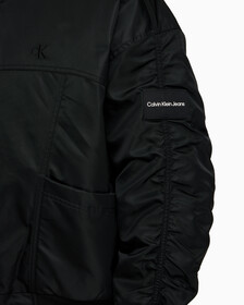 Buy 남성 리버서블 퀼팅 봄버 자켓 in color CK BLACK