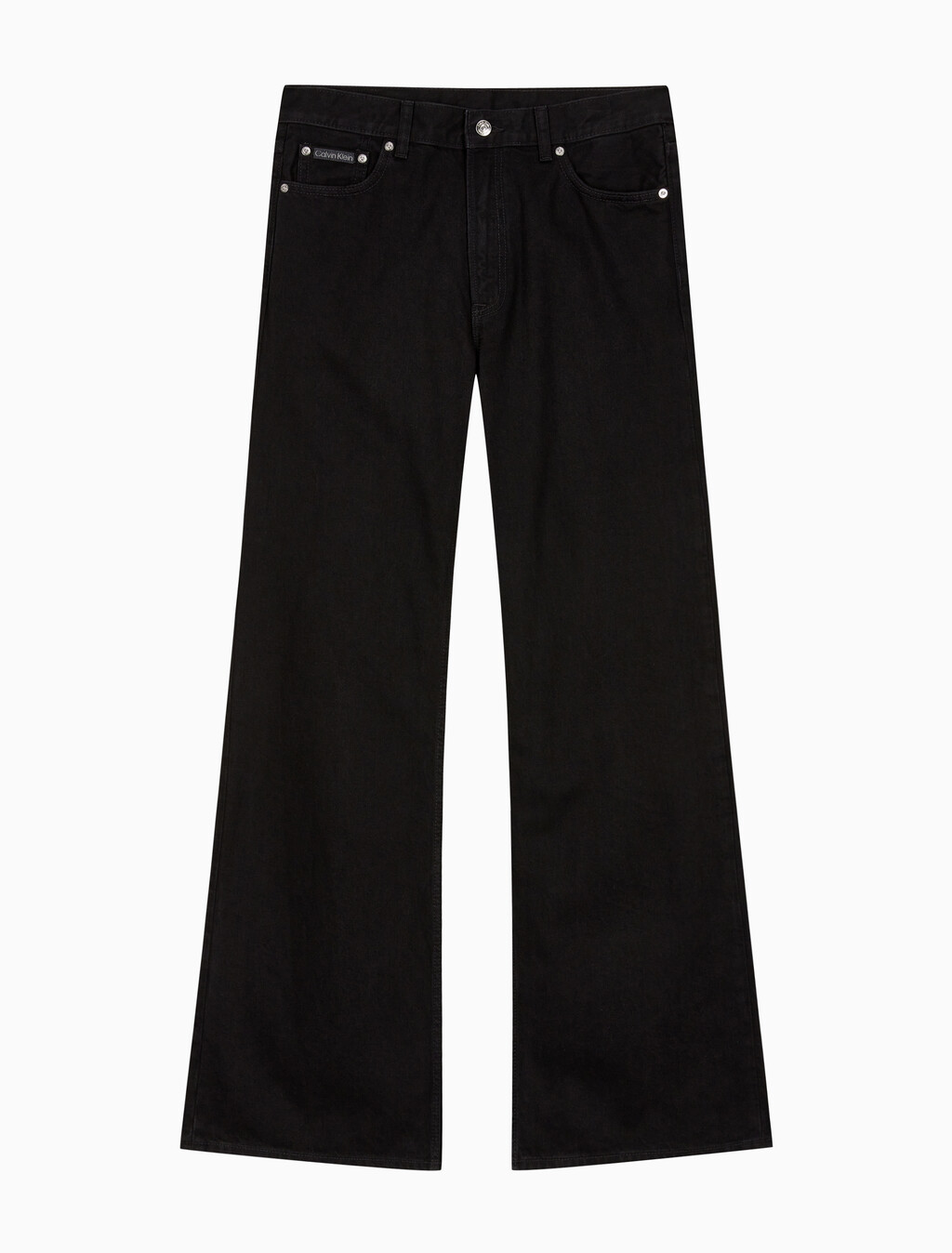 Buy 남성 와이드핏 CK 클래식 블랙 데님 in color BLACK