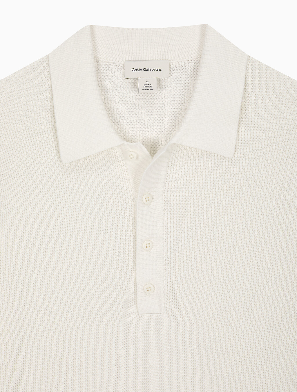 Buy 코튼 와플 폴로 칼라 스웨터 in color TOFU