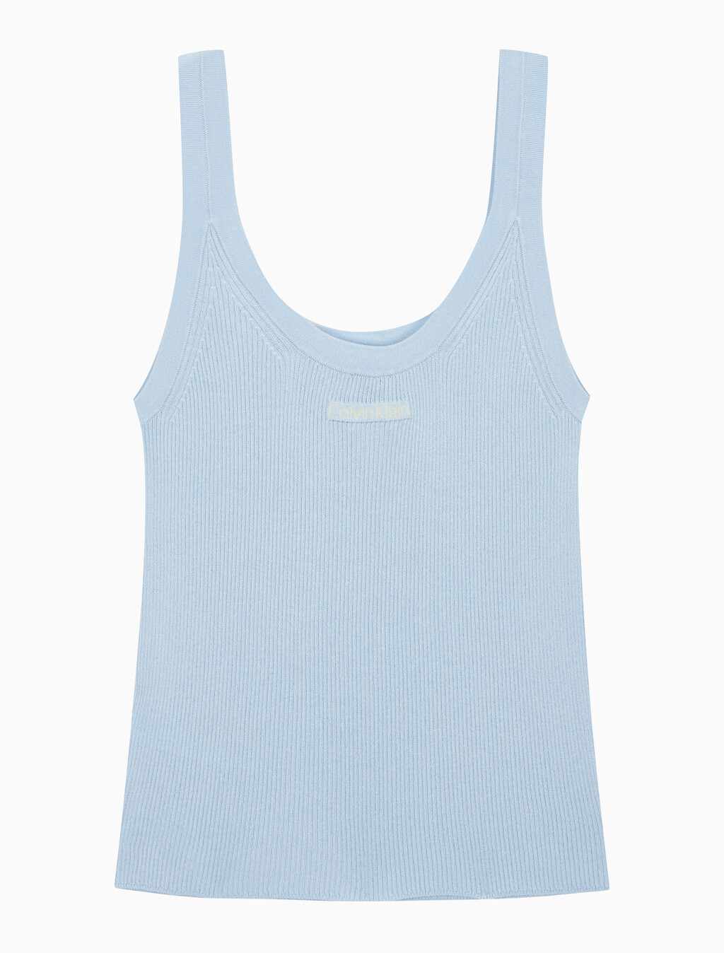 Buy 여성 비스코스 립 탱크 in color HALOGEN BLUE