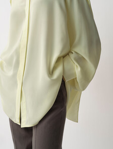 Buy KIKI WOMENS DRAPED SHIRT in color Lemon