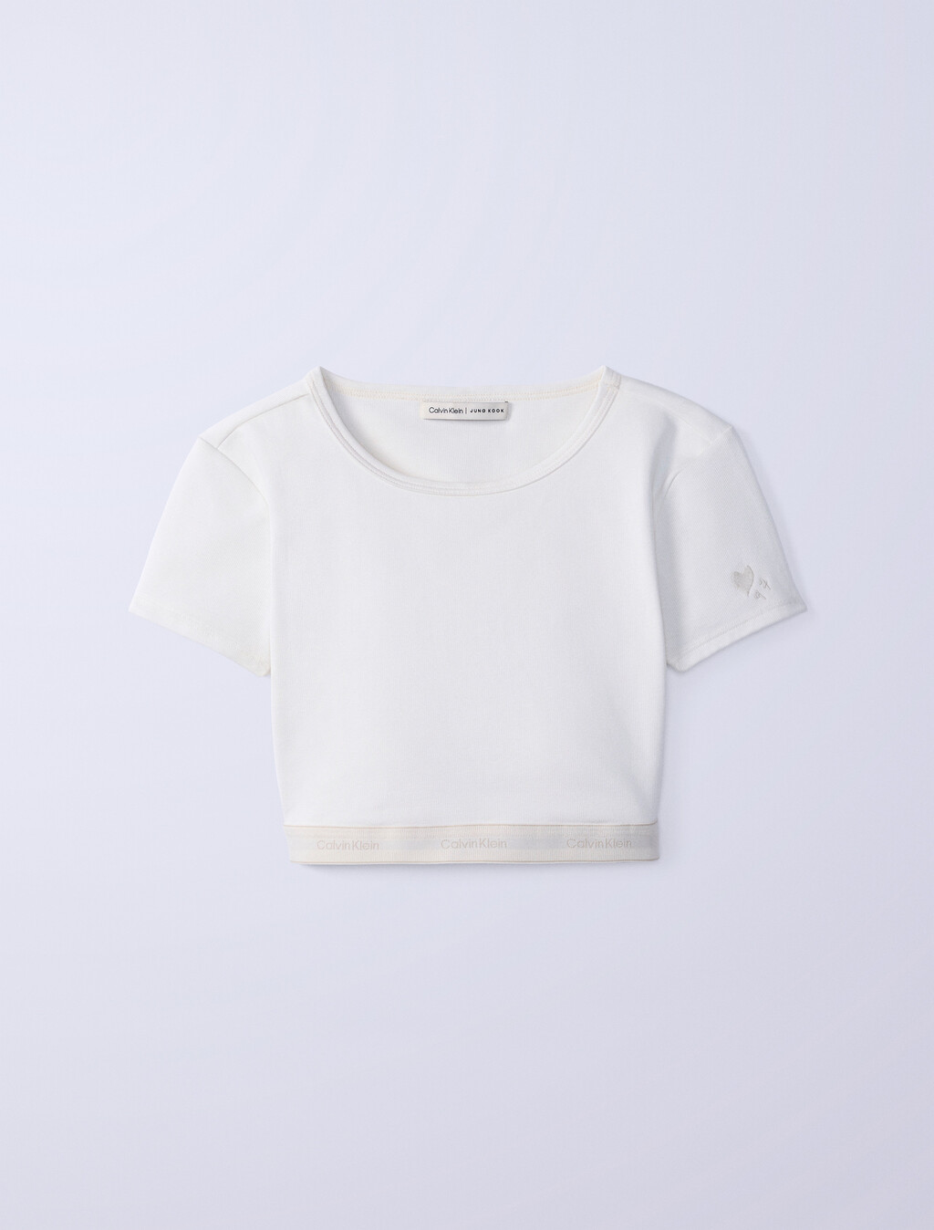 Buy Jung Kook for Calvin Klein 여성 헤리티지 코튼 AF 티셔츠 브라렛 in color TOFU