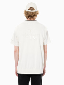 Buy 남성 엠보스드 스웨터 베스트 in color WHITE