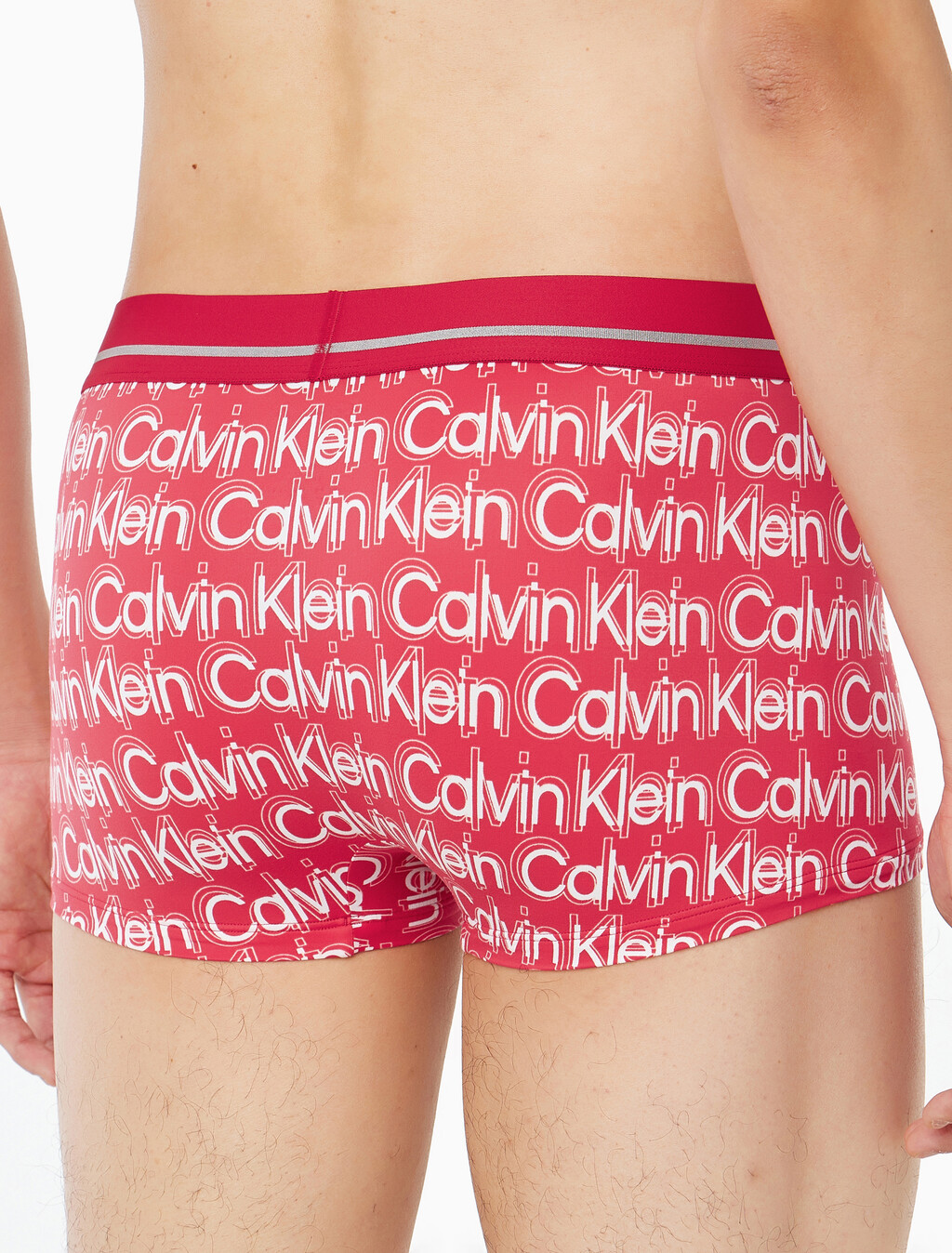 Buy 남성 뉴 사인 로고 로우 라이즈 트렁크 in color Red Print