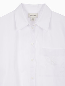 Buy 여성 포플린 릴렉스드 핏 셔츠 in color BRILLIANT WHITE