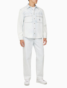 Buy 남성 릴렉스핏 데님 셔츠 in color CHALKY BLUE