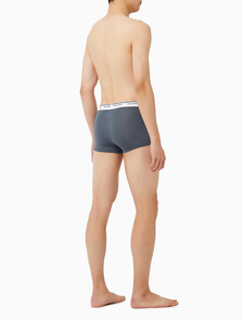 Buy 남성 마이크로파이버 스트레치 밸런스 로우 라이즈 트렁크 3PK in color Black / Charcoal / Black