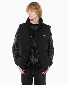 Buy 남성 에센셜 다운 베스트 in color CK BLACK