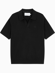 Buy 남성 토널 블로킹 폴로 반팔 티셔츠 in color CK BLACK