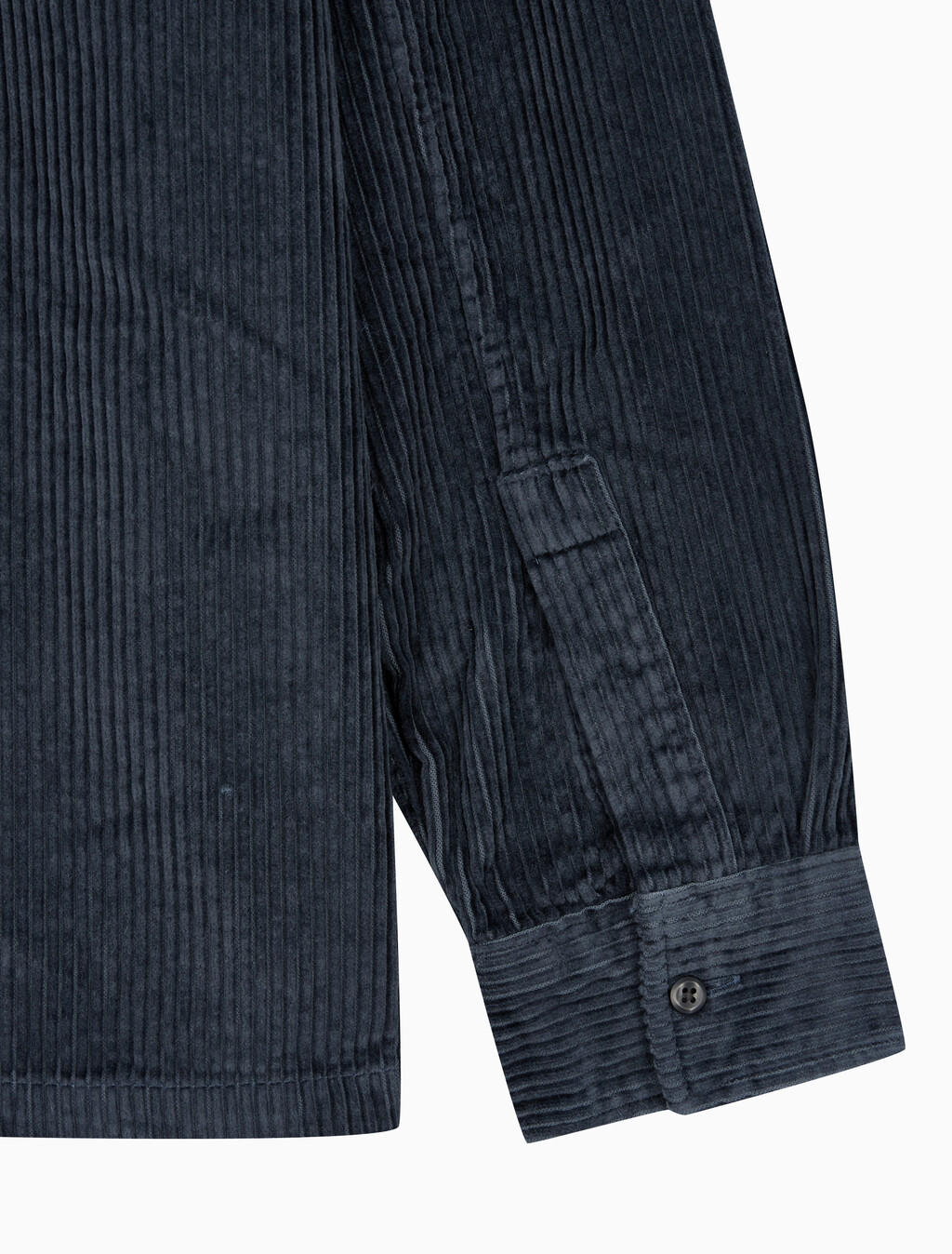 Buy 남성 릴렉스핏 코듀로이 포켓 긴팔 셔츠 in color Dark Blue