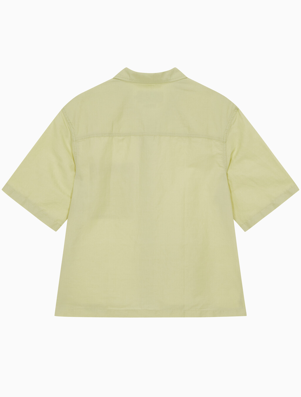 Buy 남성 소프트 린넨 반팔 셔츠 in color GREEN