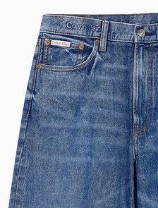 Buy 배기핏 진 in color Mid Blue