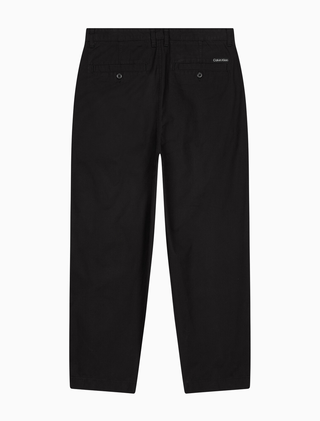 Buy 남성 원턱 크롭 코튼 팬츠 in color CK BLACK