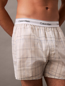 Buy 남성 코튼 포플린 박서 in color CROSSHAIR PLAID CHALK