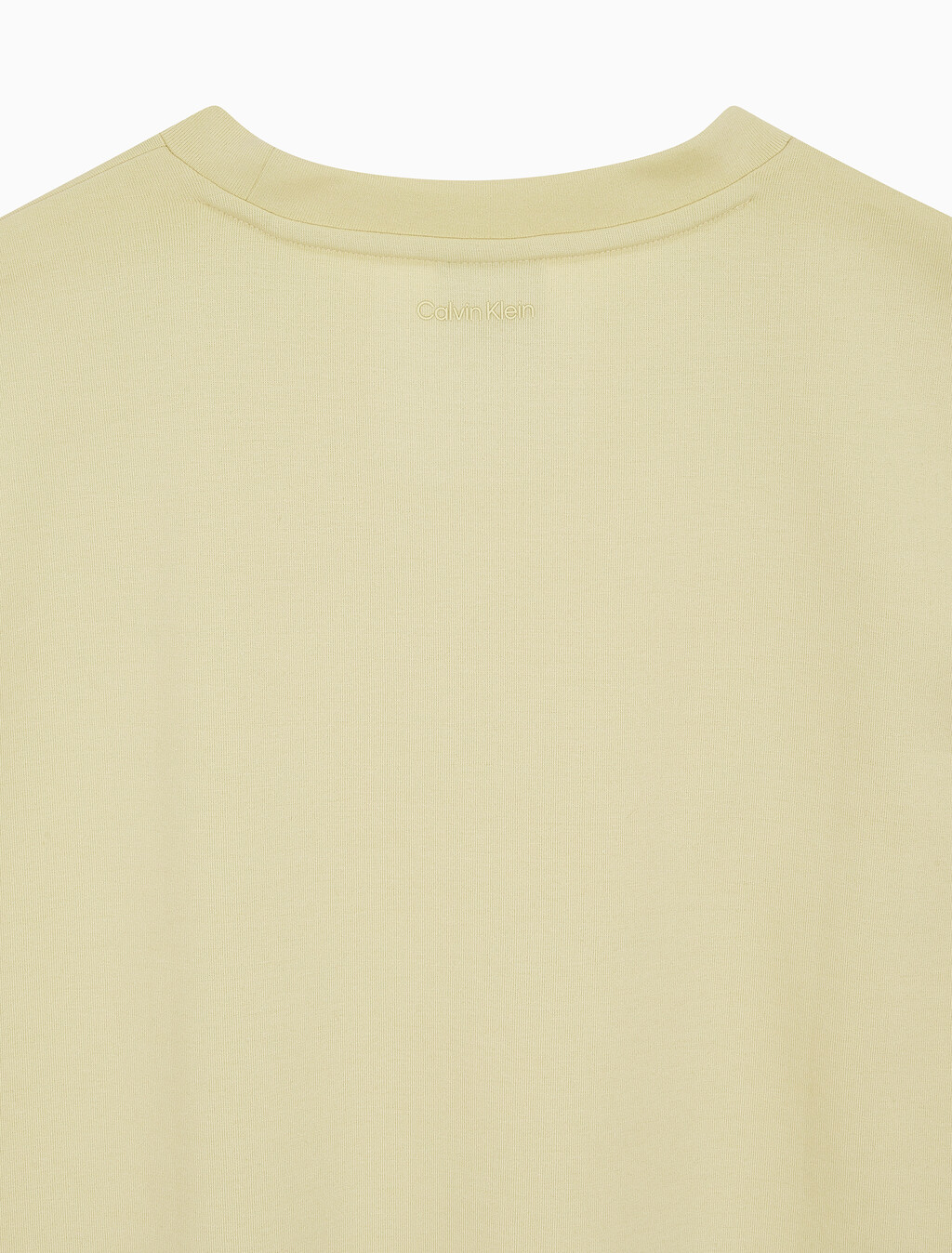 Buy 남성 숏슬리브 스페이서 반소매 크루넥 티셔츠 in color REED YELLOW