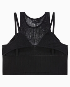 Buy 여성 플레이온 레이어 니트 탱크 in color CK BLACK