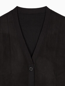 Buy 남성 프리미엄 리버서블 기모 가디건 in color CK BLACK