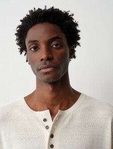 Buy CHRISTOPHER MENS KNIT TOP in color WHITE