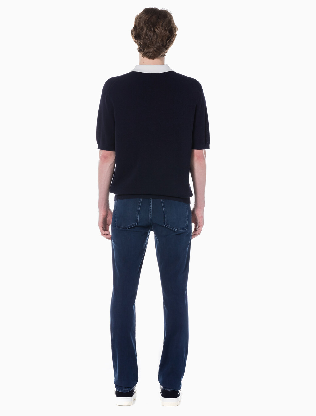 Buy 남성 바디핏 블루블랙 37.5 기능성 데님 in color BLUE BLACK HANGER LOOP