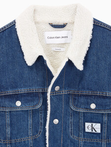 Buy 남성 레귤러 90's 쉐르파 자켓 in color MID BLUE BACK EMBRO