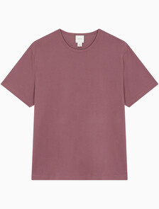 Buy 유니섹스 숏슬리브 더블 머서라이즈드 저지 크루넥 티셔츠 in color WILD GINGER