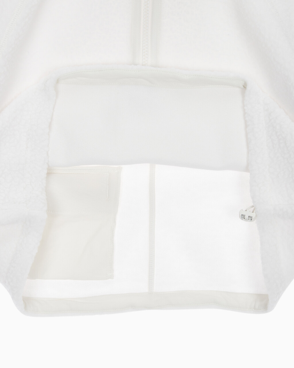 Buy 여성 릴랙스핏 쉐르파 크롭 풀오버 in color WHITE