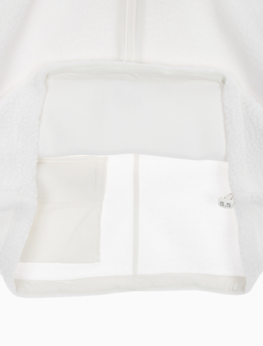 Buy 여성 릴랙스핏 쉐르파 크롭 풀오버 in color WHITE