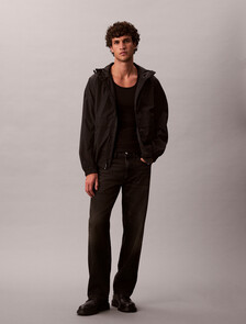 Buy 남성 AOP 나일론 윈드브레이커 자켓 in color BLACK