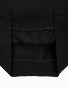 Buy 여성 아카이브 로고 플리스 후디 in color BLACK