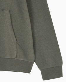 Buy 남성 롱슬리브 아카이브 플리스 후디 in color CHARCOAL