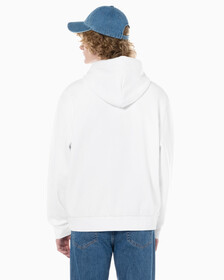 Buy 남성 롱슬리브 아카이브 플리스 후디 in color BRILLIANT WHITE