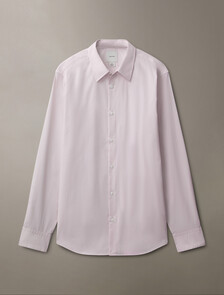 Buy 남성 롱슬리브 솔리드 수피마 스트레치 슬림 셔츠 in color GRAY LILAC