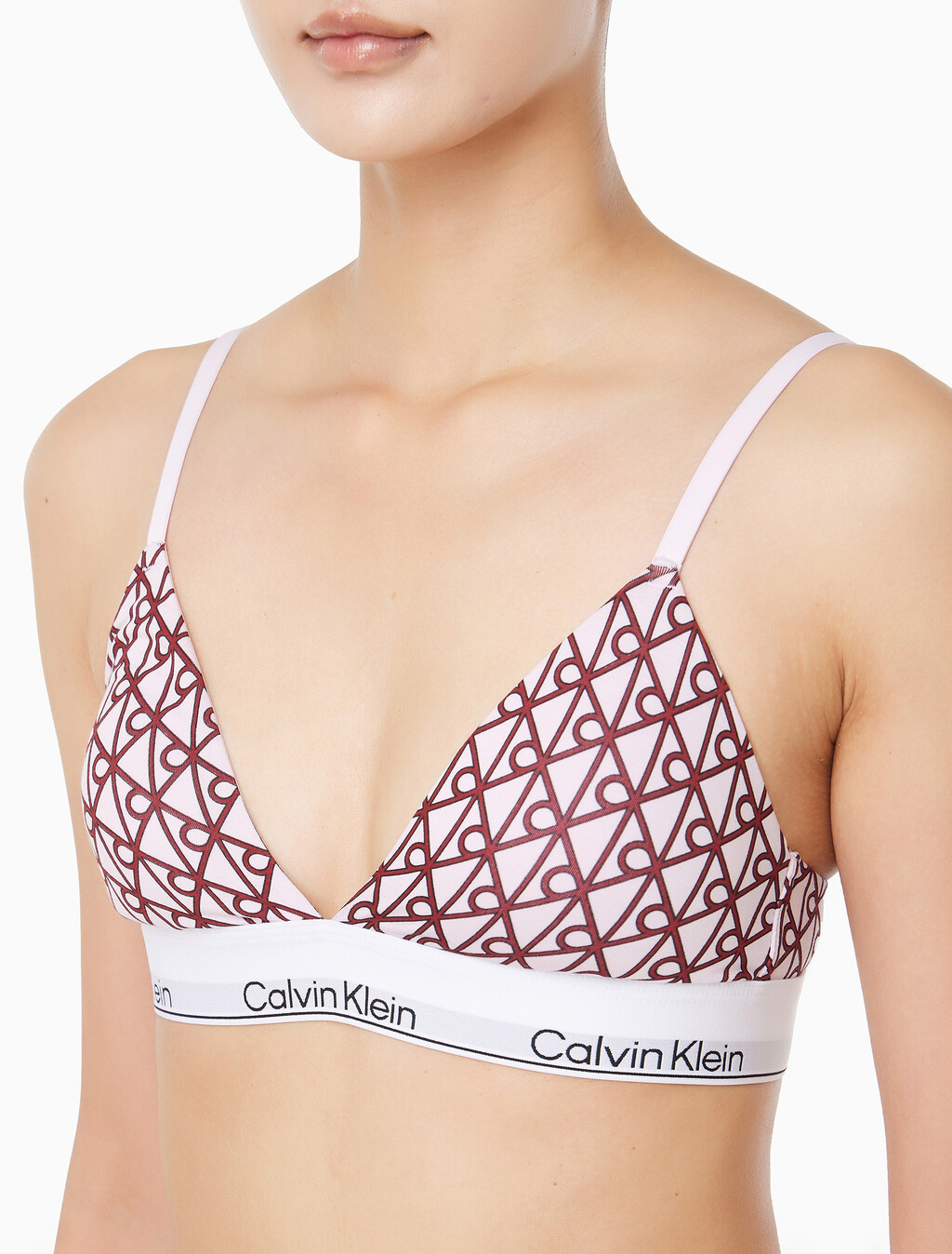 Buy 여성 아이콘 코튼 모달 트라이앵글 in color Pink