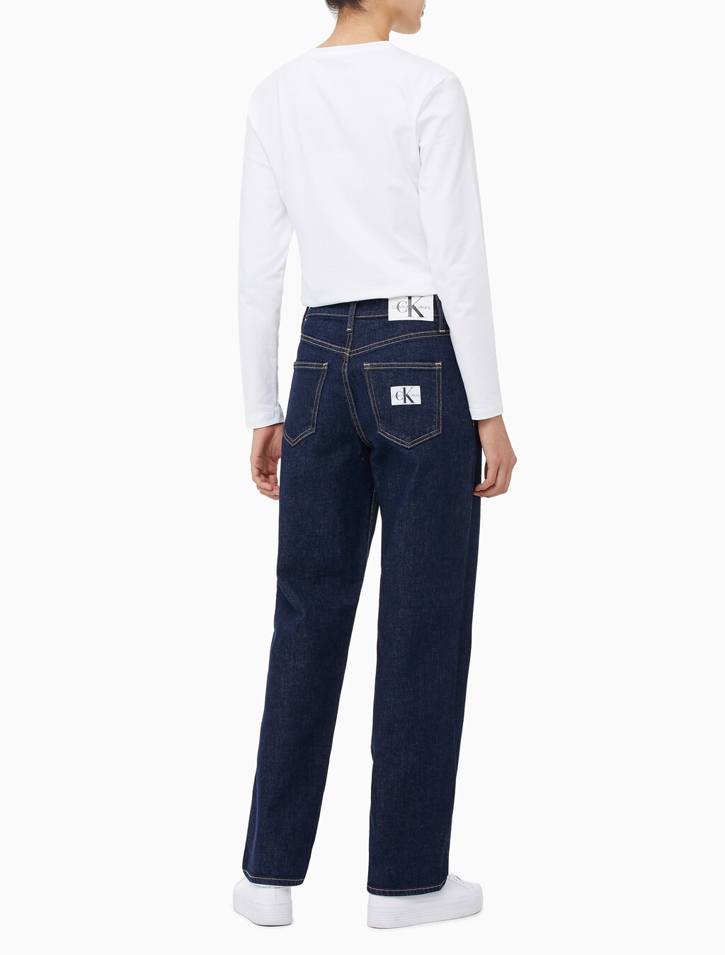 Buy 여성 90's 스트레이트핏 린스 블루 데님 in color RINSE BLUE