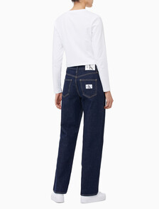 Buy 여성 90's 스트레이트핏 린스 블루 데님 in color RINSE BLUE