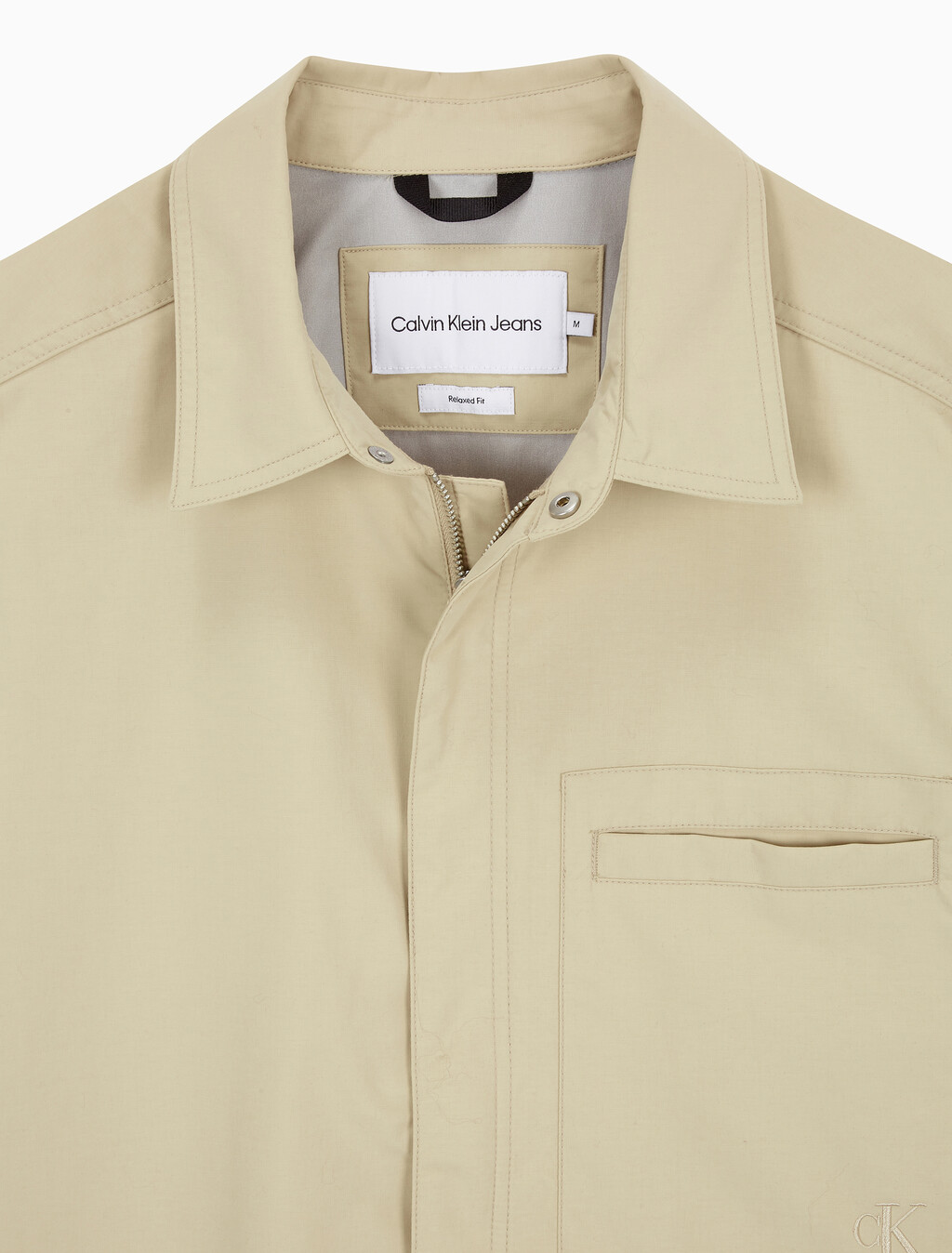 Buy 남성 유틸리티 기능성 집업 셔츠 in color PALE KHAKI