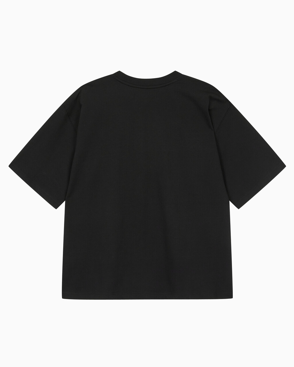 Buy 남성 오버사이즈 우븐 포켓 반팔 스웻셔츠 in color CK BLACK