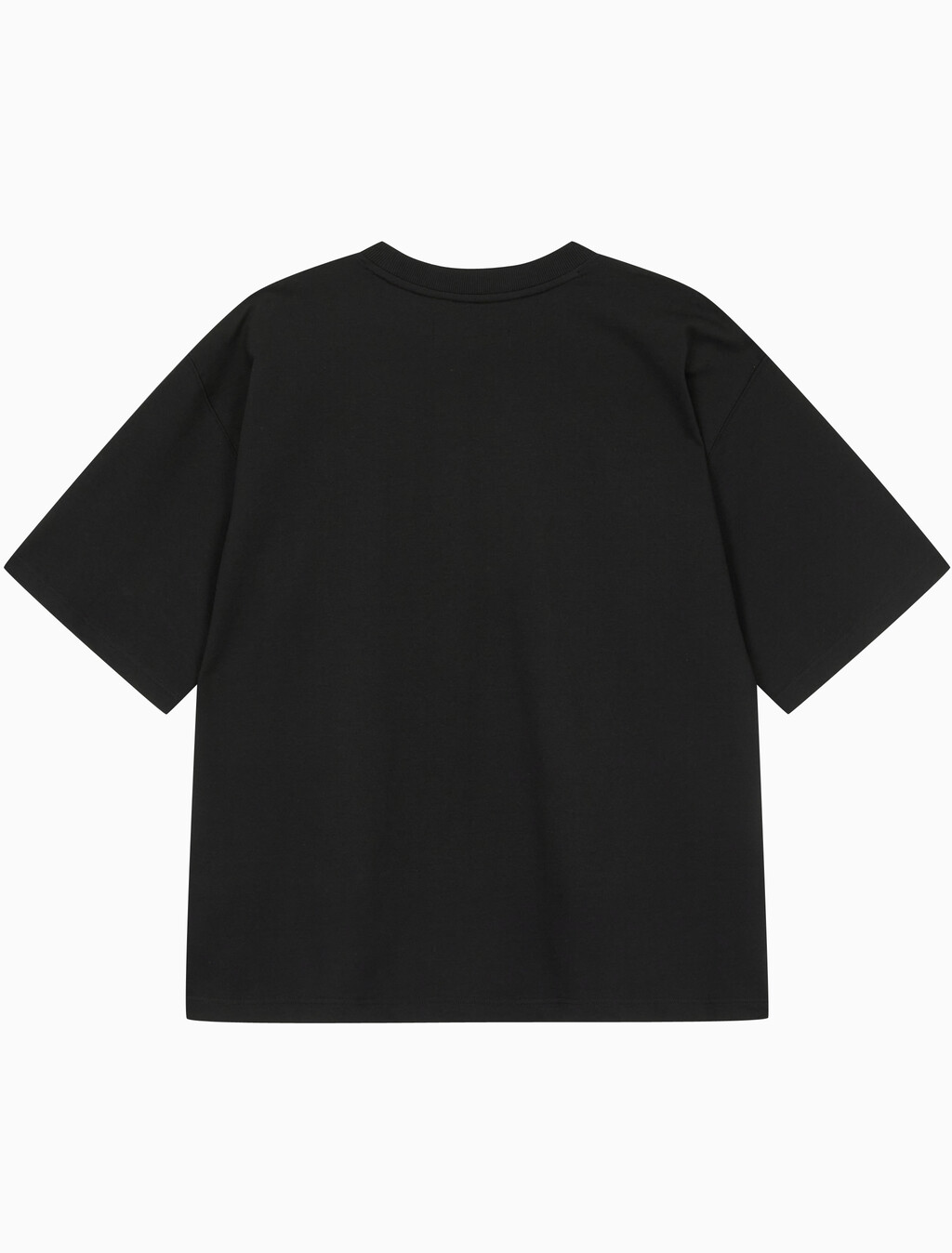 Buy 남성 오버사이즈 우븐 포켓 반팔 스웻셔츠 in color CK BLACK