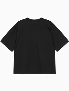 Buy 남성 오버사이즈 우븐 포켓 반팔 스웻셔츠 in color CK BLACK