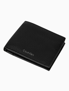 Buy 남성 CK 레더 코인포켓 빌폴드 in color BLACK