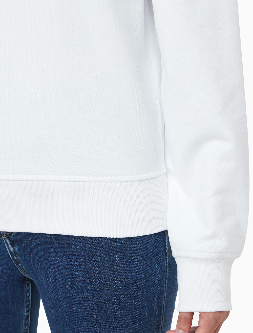 Buy 여성 아카이브 로고 프렌치 테리 후디 in color BRILLIANT WHITE