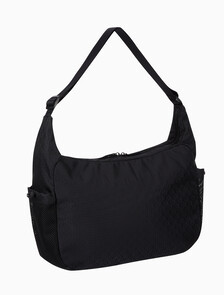 Buy 남성 유틸리티 엠블럼 크로스바디 in color BLACK