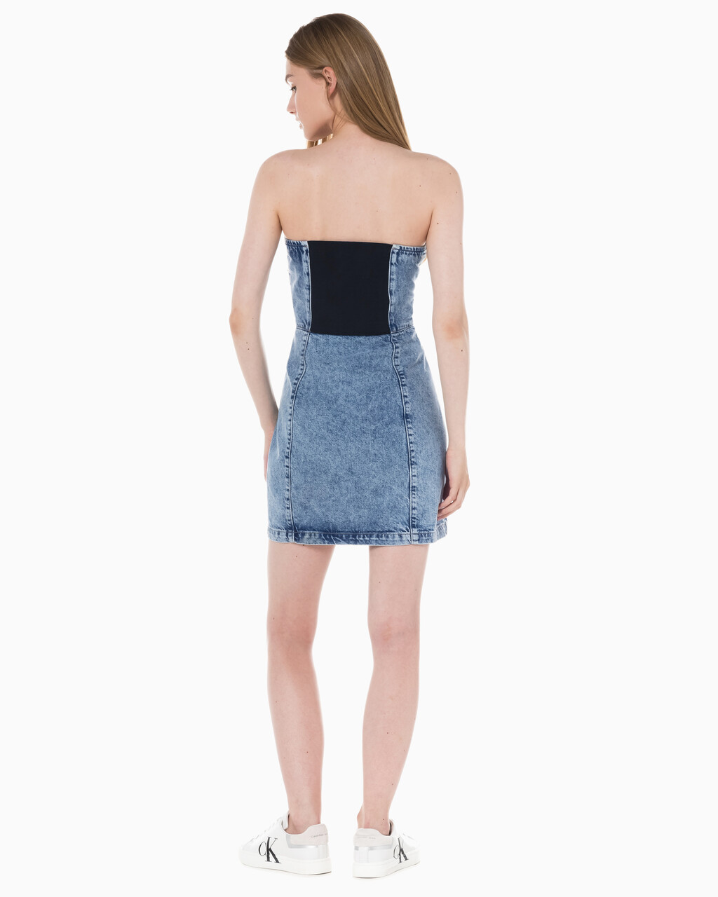 Buy 여성 코르셋 데님 드레스 in color 028A CHALKY BLU