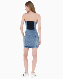 Buy 여성 코르셋 데님 드레스 in color 028A CHALKY BLU