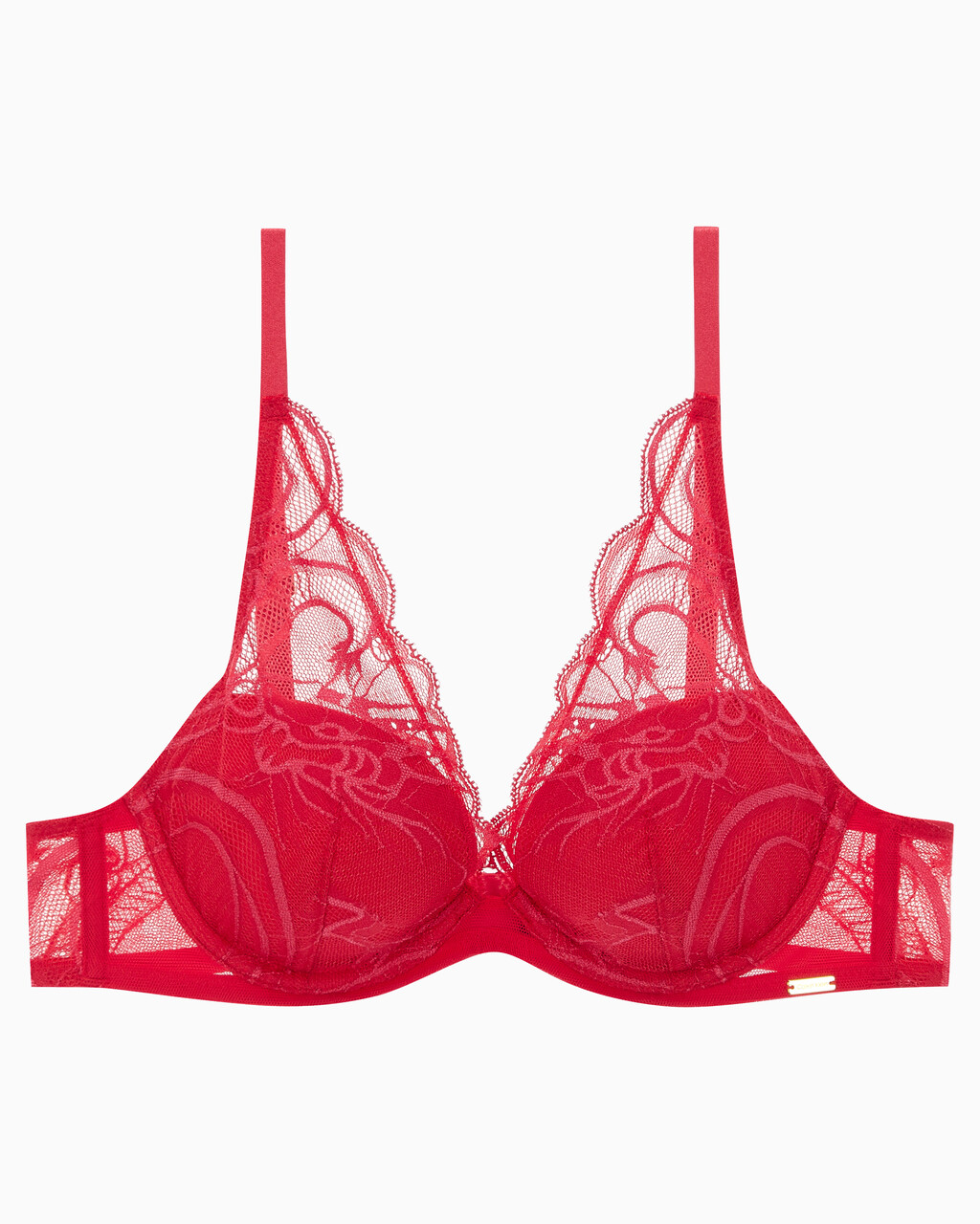Buy 여성 CK 블랙 드래곤 레이스 AF 플런지 브라 in color ROUGE