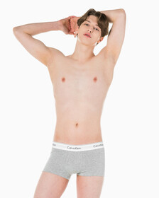 Buy 남성 모던 코튼 스트레치 3PK 트렁크 in color BLUE/GREY/BLACK