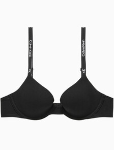 Buy 여성 1996 코튼 AF 라이틀리 라인드 데미 브라 in color BLACK